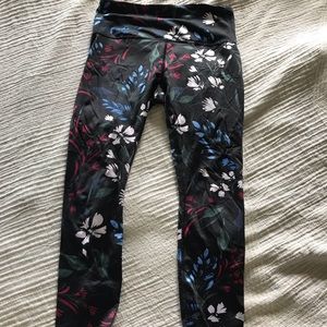 High waisted Floral print cropped legging